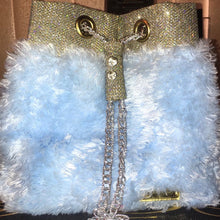 Load image into Gallery viewer, Georgina Timeless Rose Luxury Fur Bucket Handbag - JHENELLA ISAAC